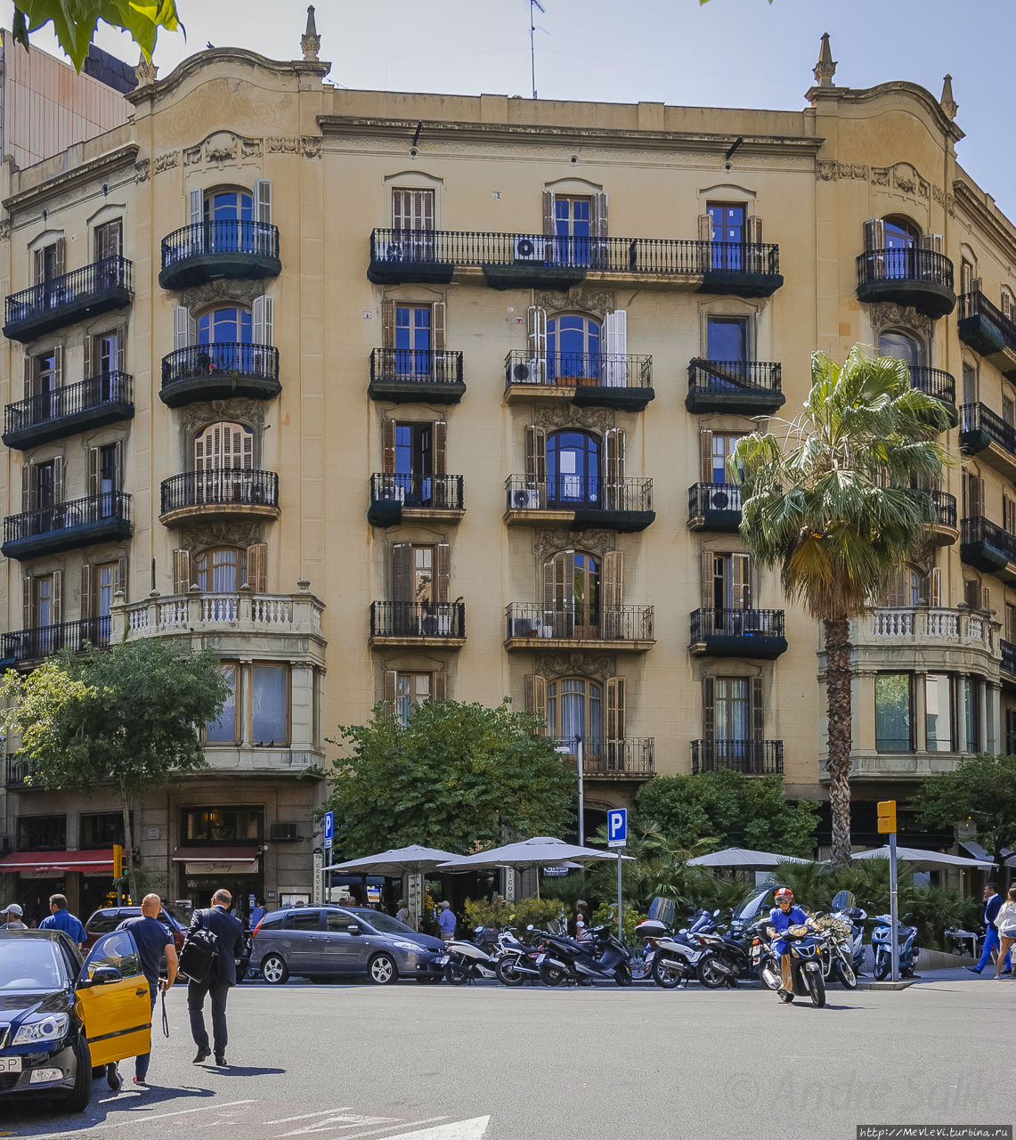 Интересный район в Барселоне Барселона, Испания