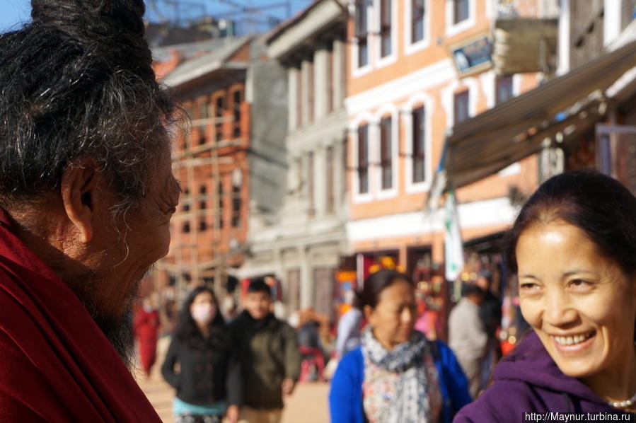 Неожиданная   встреча  с  учителем. Катманду, Непал