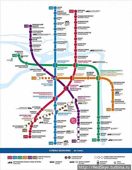 Появилась новая схема Петербургского метро Санкт-Петербург, Россия