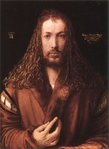 Альбрехт Дюрер. Автопортрет. 1500, Старая пинакотека, Мюнхен
