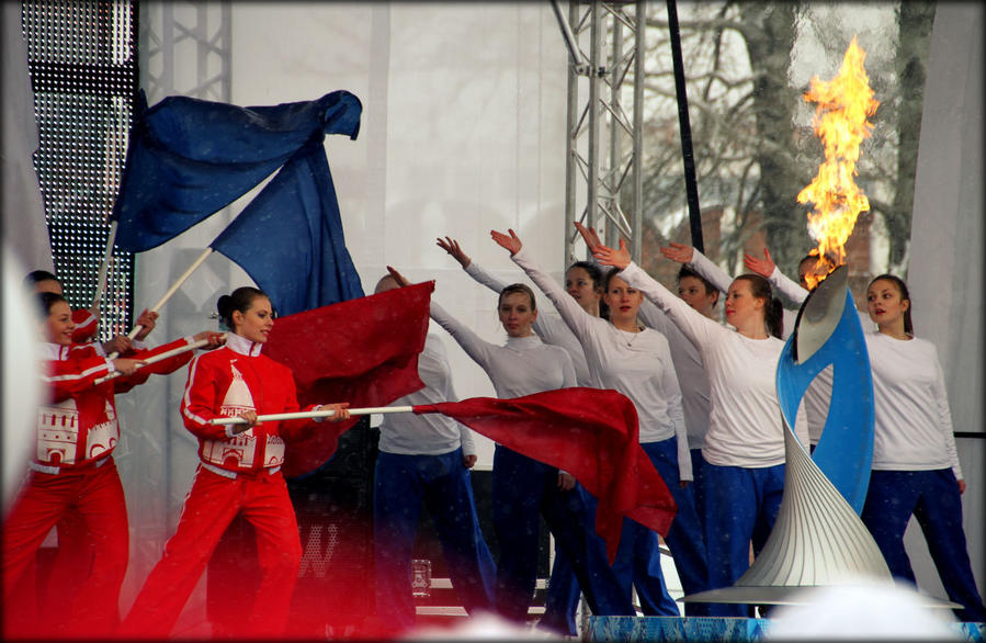 Один день из жизни Тулы (ч.2 — Паралимпийский огонь) Тула, Россия