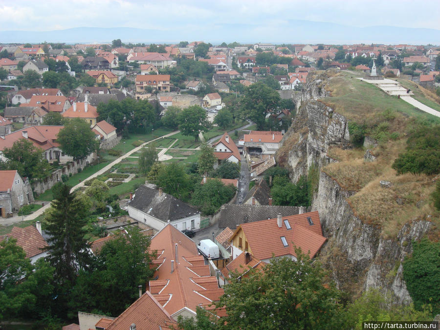Панорама Города с крепостных стен Веспрем, Венгрия