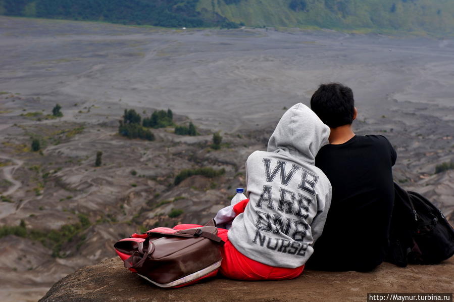 Вулкан   Бромо.  Кони.  Люди... Бромо-Тенггер-Семеру Национальный Парк, Индонезия