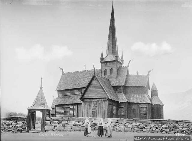 Ставкирка в городе Лом, 1880–1890