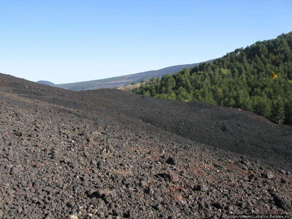 Долина Valle Sciara del Follone: вулкан Etna Вулкан Этна Национальный Парк (3350м), Италия