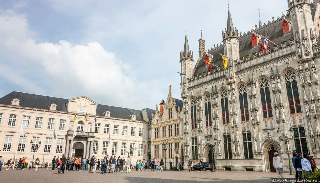 Старая и новая часть Дворца Правосудия. Фото из интернета Брюгге, Бельгия
