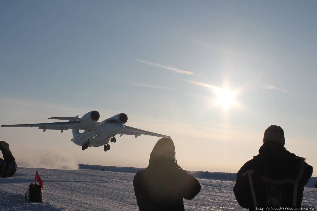 Взлет с ледовой полосы

Фото: Татьяны Новиковой Северный Полюс