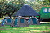 Наши палатки в кемпинге Eureka Camping Park and Chalets