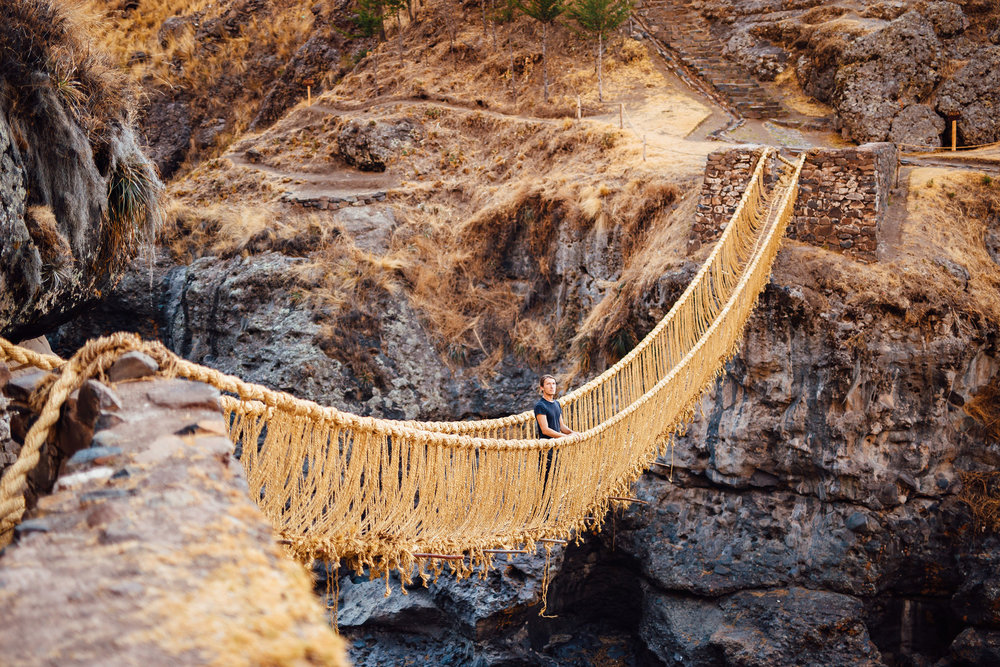 Кешуачака веревочный мост инков / Queswachaka inca rope bridge