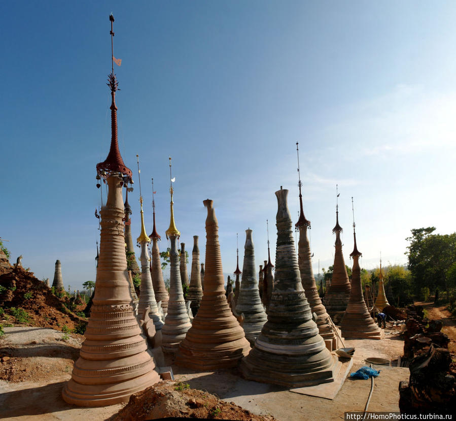 Лес ступ Озеро Инле, Мьянма