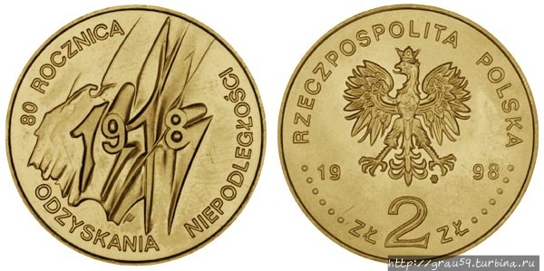 Россия на монетах других стран. Сложные отношения с Польшей Польша