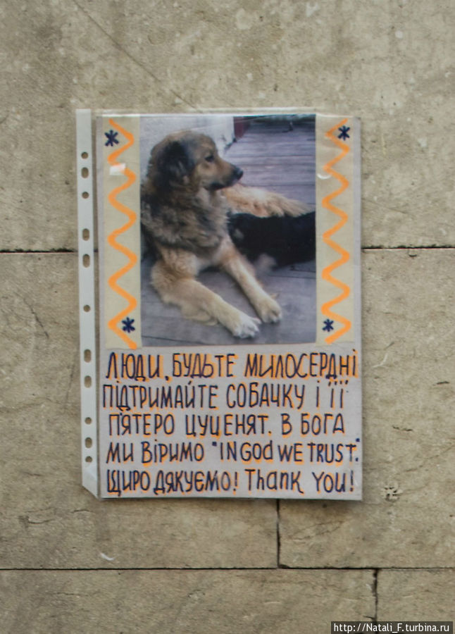 Обращение ориентировано как на земляков так и на иностранных гостей города :) Львов, Украина