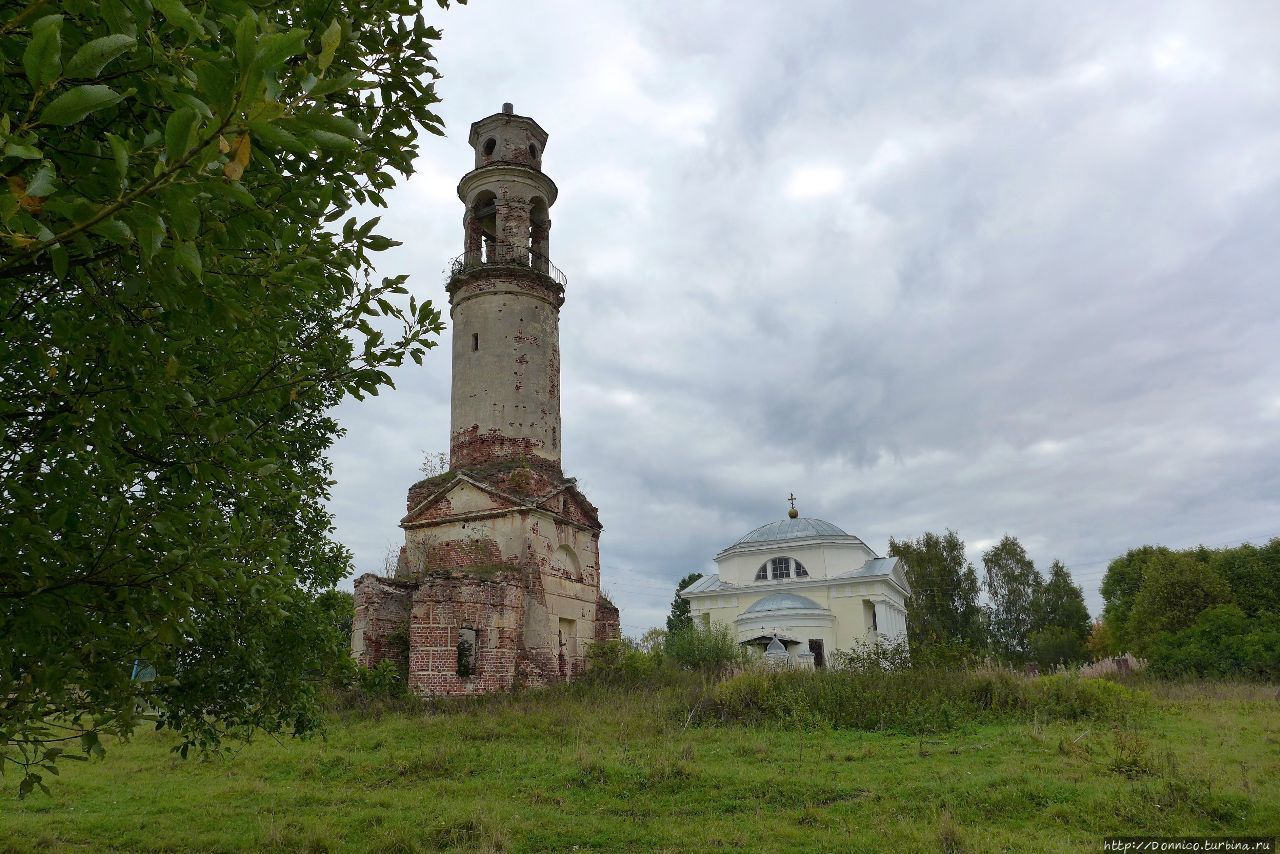 Казанская церковь и колокольня по проекту Львова / Church and bell tower project of Nikolay Lvov