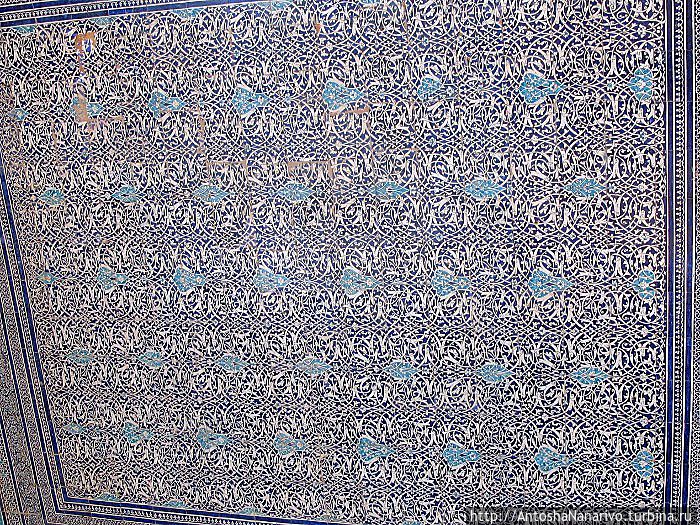 Роспись потолка. Узбекистан