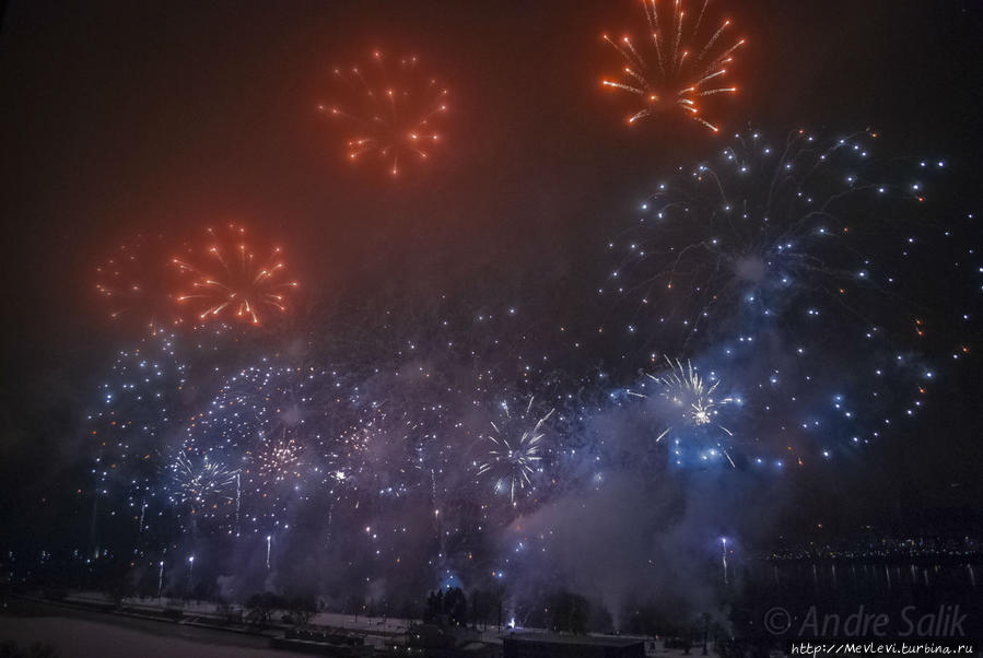 Празднование Нового года Рига, Латвия