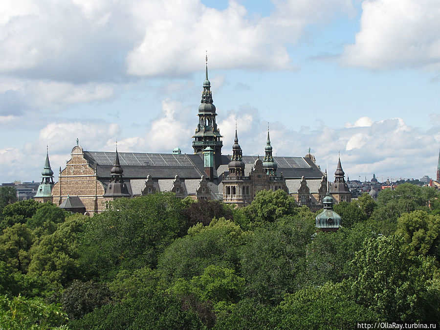 Вид на музей Северных стран. А похож на сказочный замок Спящей красавицы:) Стокгольм, Швеция