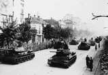 Советские танки на улицах Белграда. 
Фото из интернета.