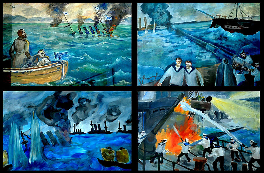 Рисунки подаренные музею от детей Тульской художественной школы им.Поленова