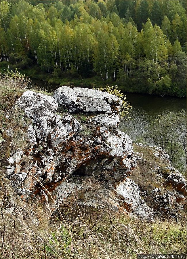 Камень Каменский, его высота 30 метров Первоуральск, Россия