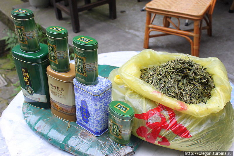 Знаменитый сорт зелёного чая Лунцзинь Ханчжоу, Китай