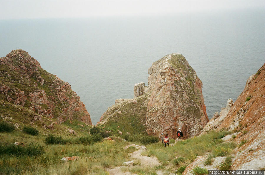 скалы Три брата Хобой, остров Ольхон, Россия