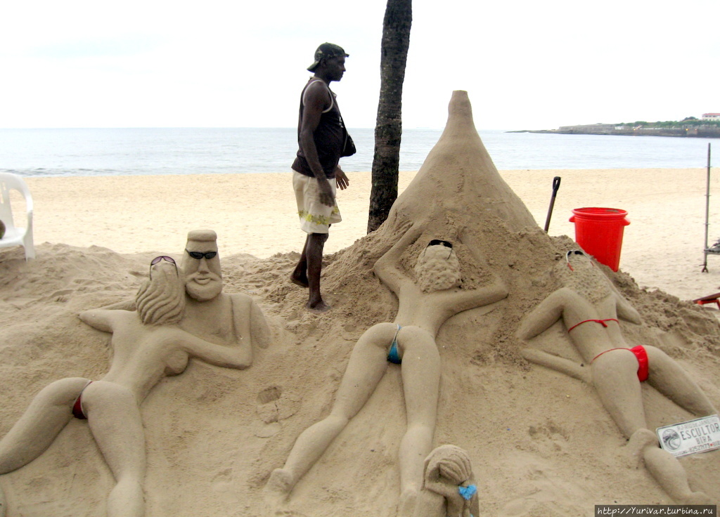 Ограничений в фантазии у песочных скульпторов — Нет! Рио-де-Жанейро, Бразилия