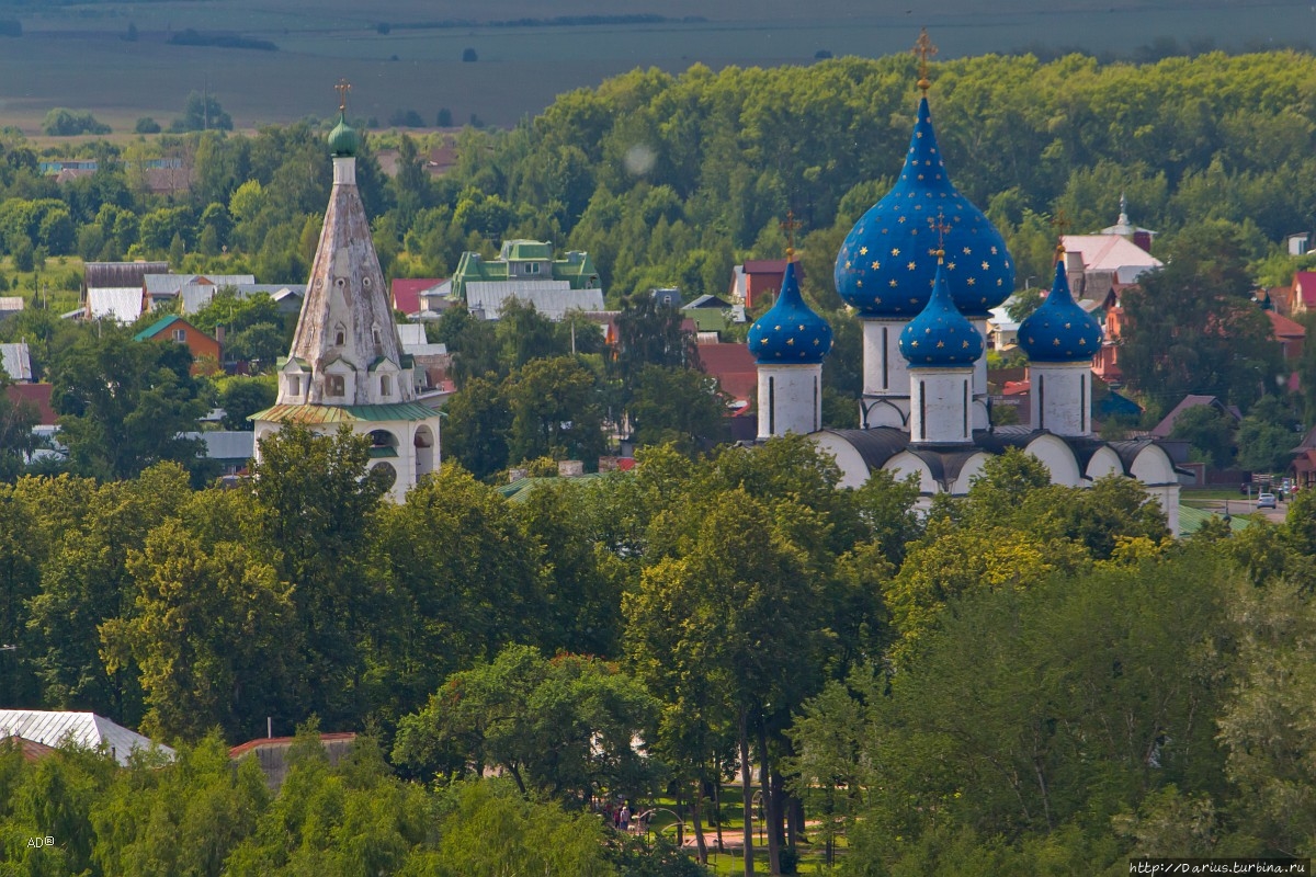 Суздаль — Виды на Суздаль с колокольни Суздаль, Россия