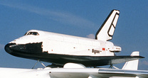 Летавший в космос «Буран» 1.01 на выставке в Ле-Бурже, 1989 год (Из Интернета)