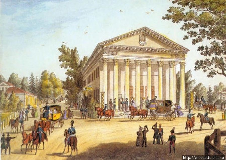 Летний театр на картине.