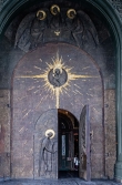Главные врата Патриаршего собора во имя Воскресения Христова в Кубинке