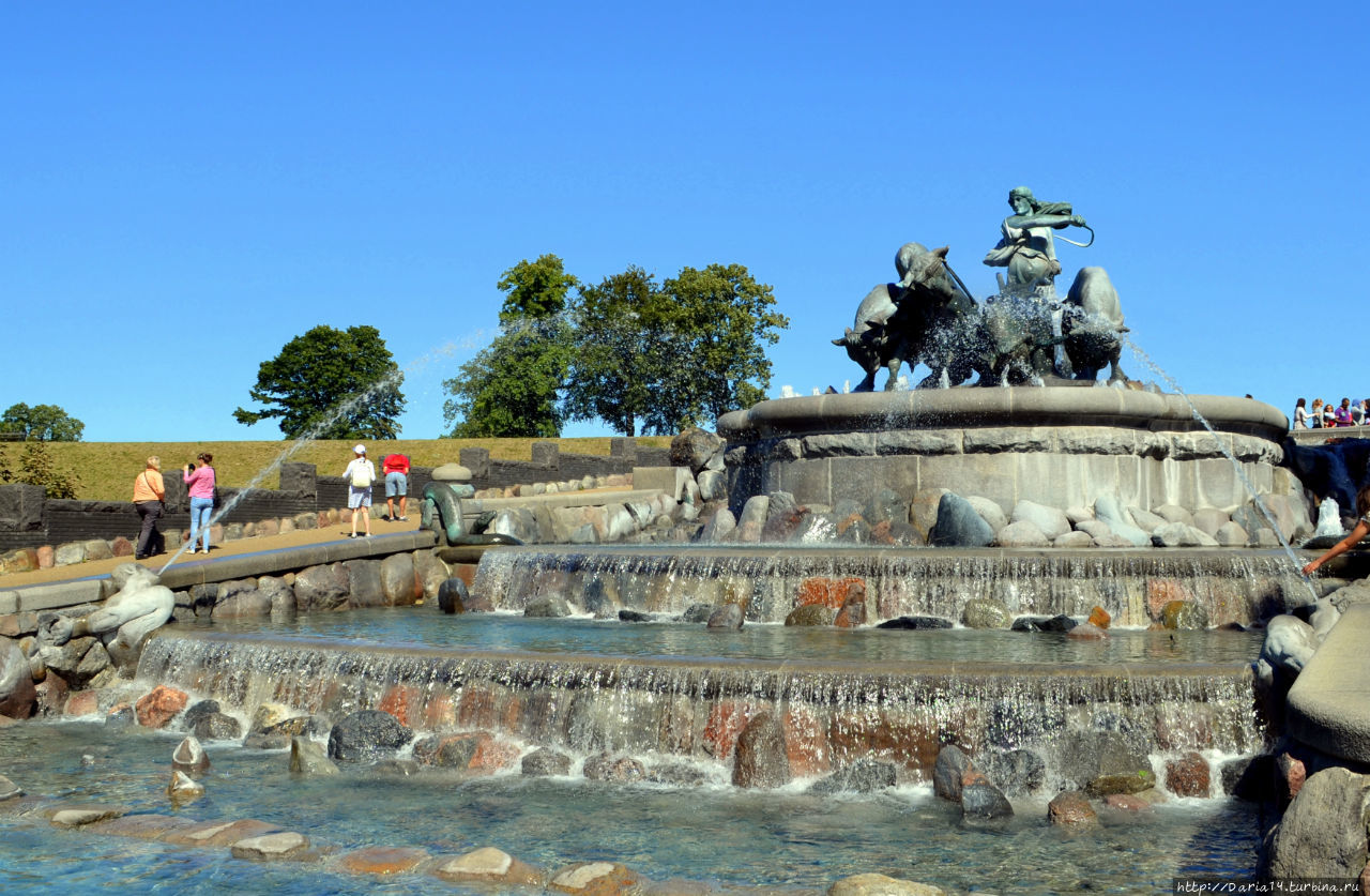 Фонтан Гефионы Копенгаген, Дания