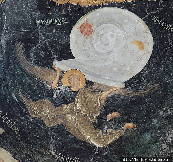 Ангел, свивающий небо (монастырь Хора) Стамбул, Турция
