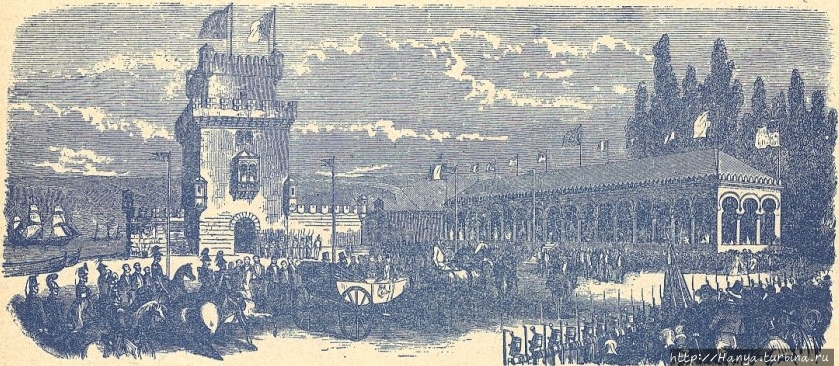 Торжество инаугурации проекта линии из Лиссабона до Синтры (1855 г.). Из интернета