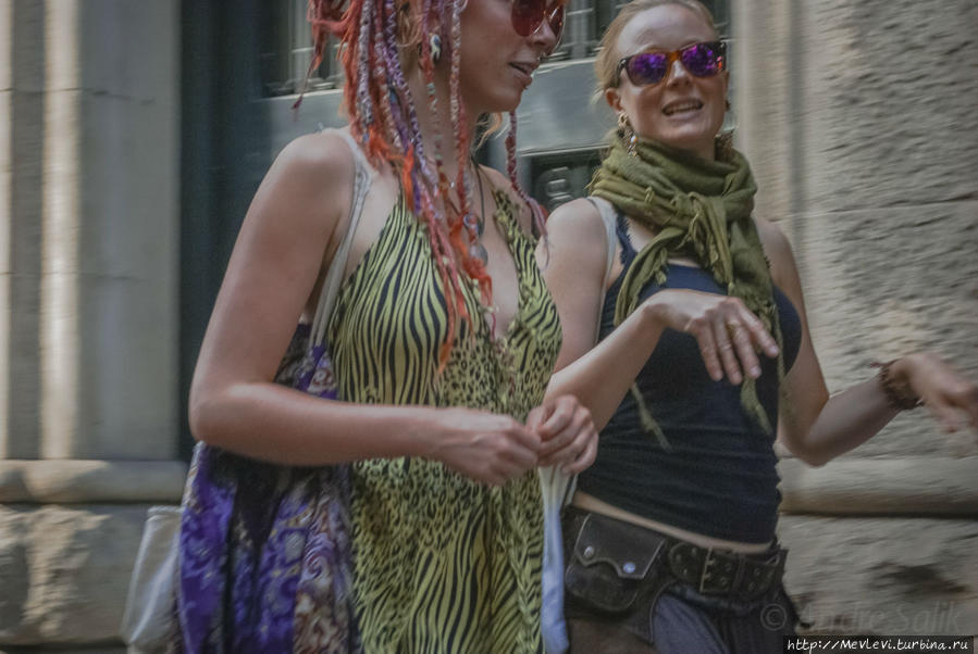 Стрит из кафе Барселона, Испания