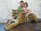 С Тигром конечно страшновато было фотографироваться!!!