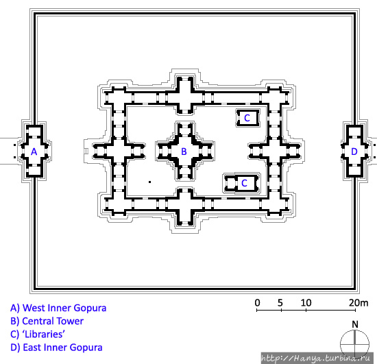 Схема храма Та Сом. Фото 