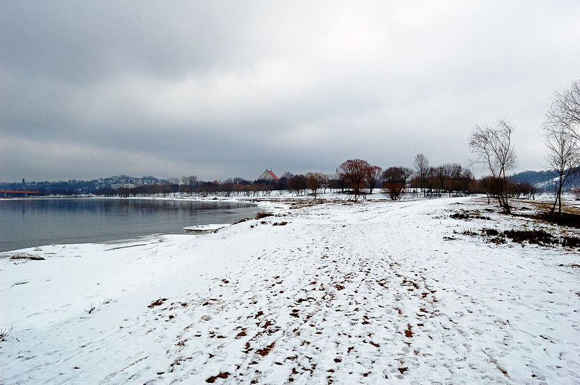 На стрелке в месте слияния Нямунаса (Немана) и Няриса (Вилии). Вид в сторону города Каунас, Литва
