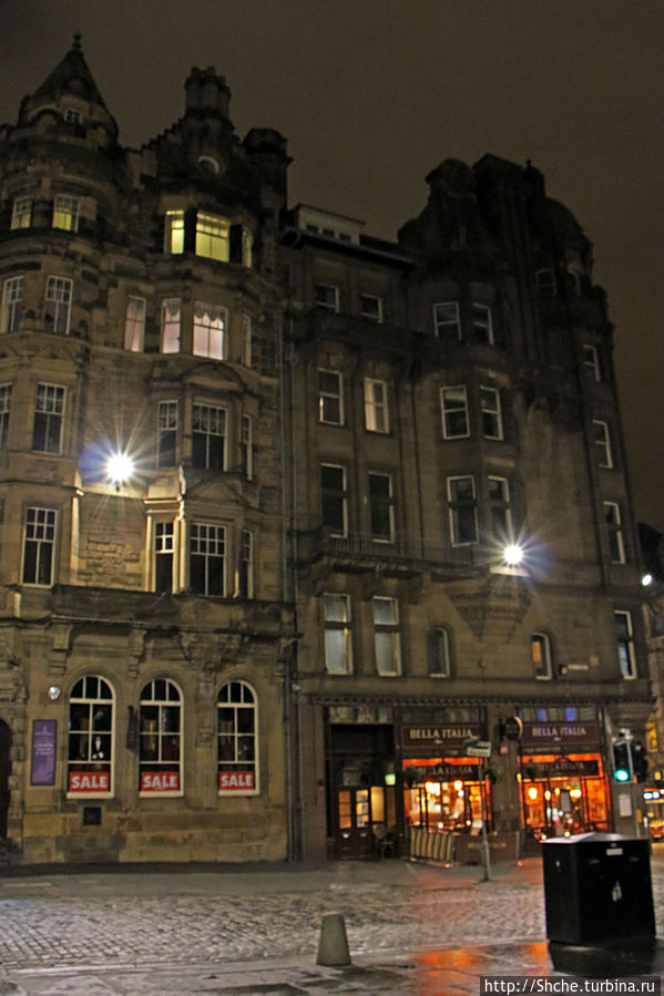 Ночные огни Эдинбурга Эдинбург, Великобритания