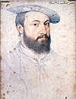 Анн де Монморанси, портрет работы Жана Клуэ (1530)