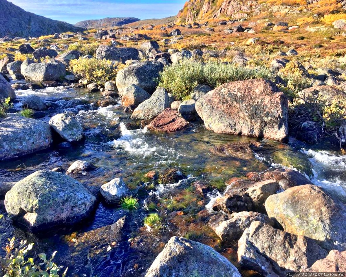 Батарейский водопад Териберка, Россия