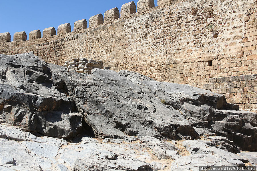 Крепость и акрополь в Линдосе Линдос, остров Родос, Греция