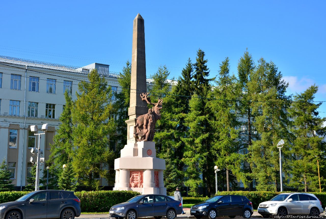 Площадь мира архангельск фото