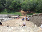 Спуск с Акрополя в Археологической зоне Эк-Балам.