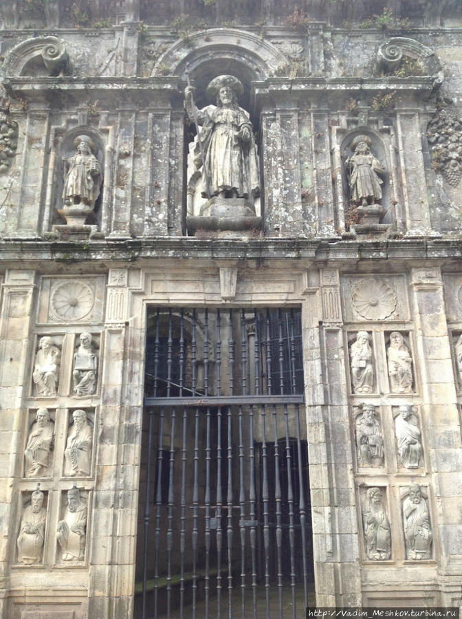 Ворота Кафедрального Собора города Сантьяго де Компостела. Сантьяго-де-Компостела, Испания