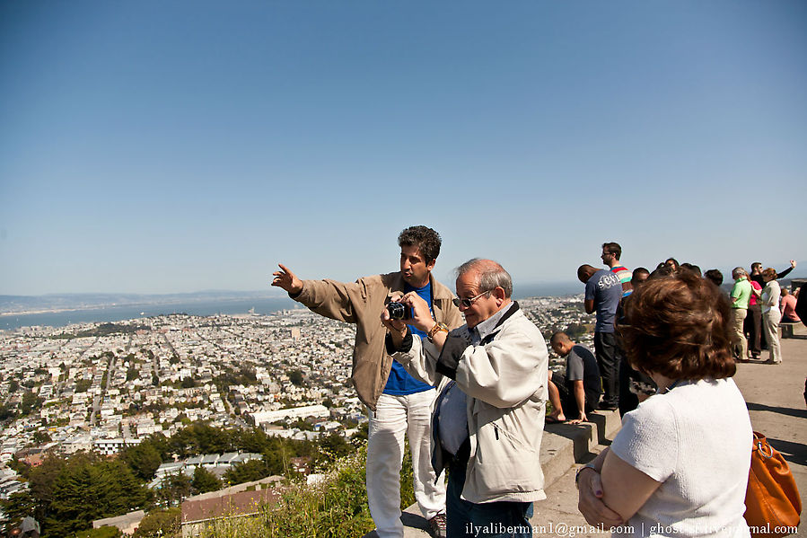 Колорит города в лицах горожан Сан-Франциско, CША