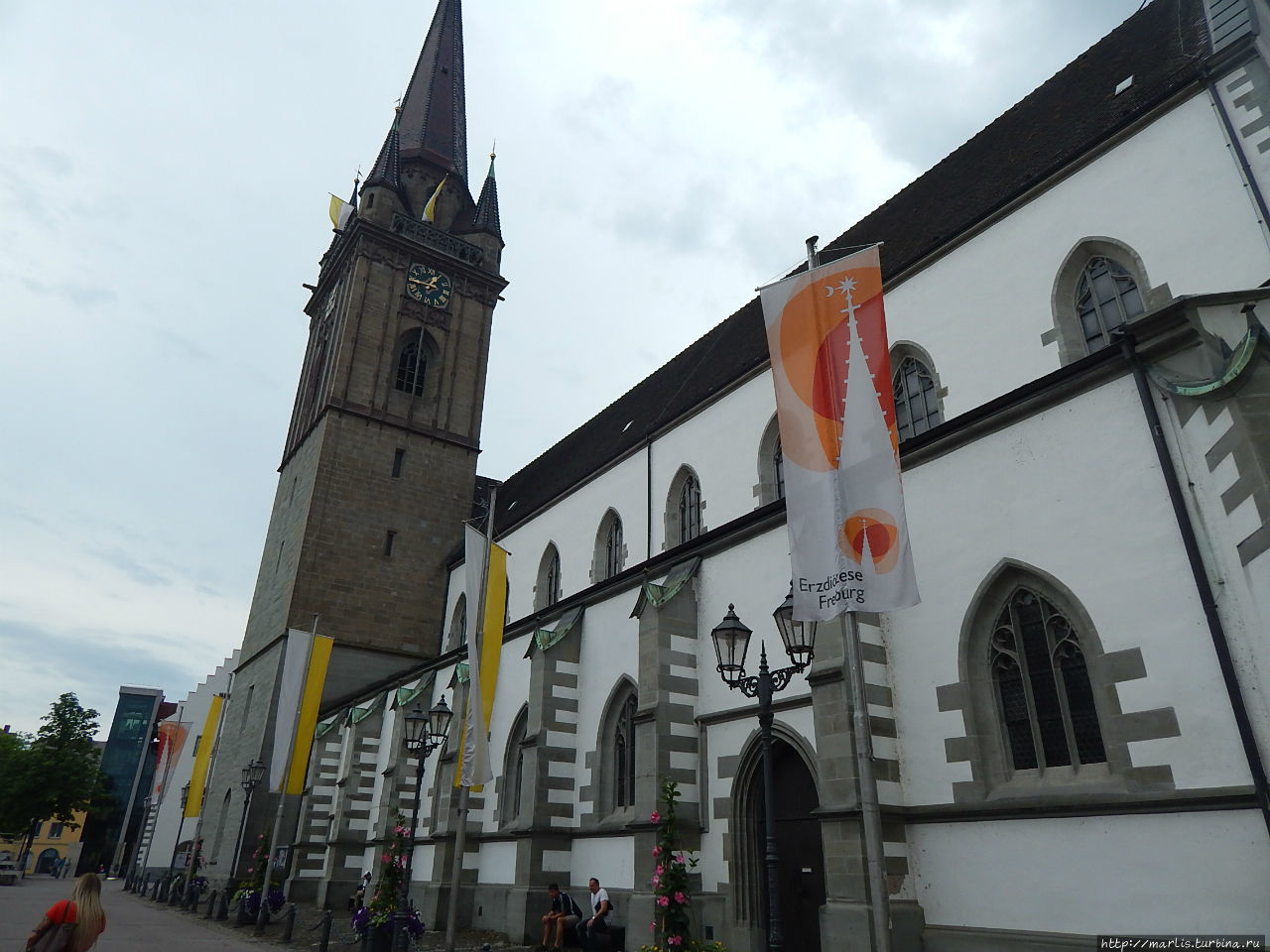 Собор святой Богородицы , 1488, самый высокий в регионе Бодензее, колокольня 82 м Радольфцелль, Германия