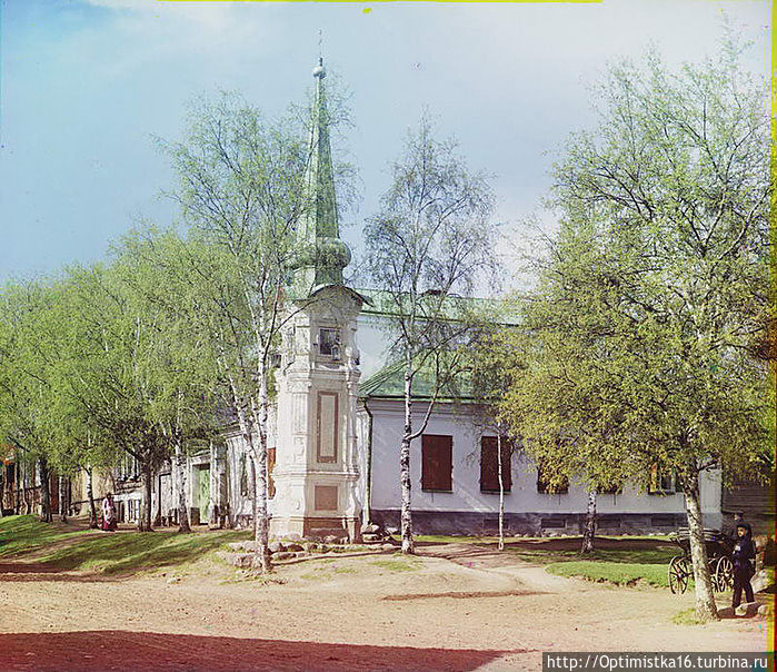 1910. Старинная часовня на берегу озера Селигер. Осташков Россия