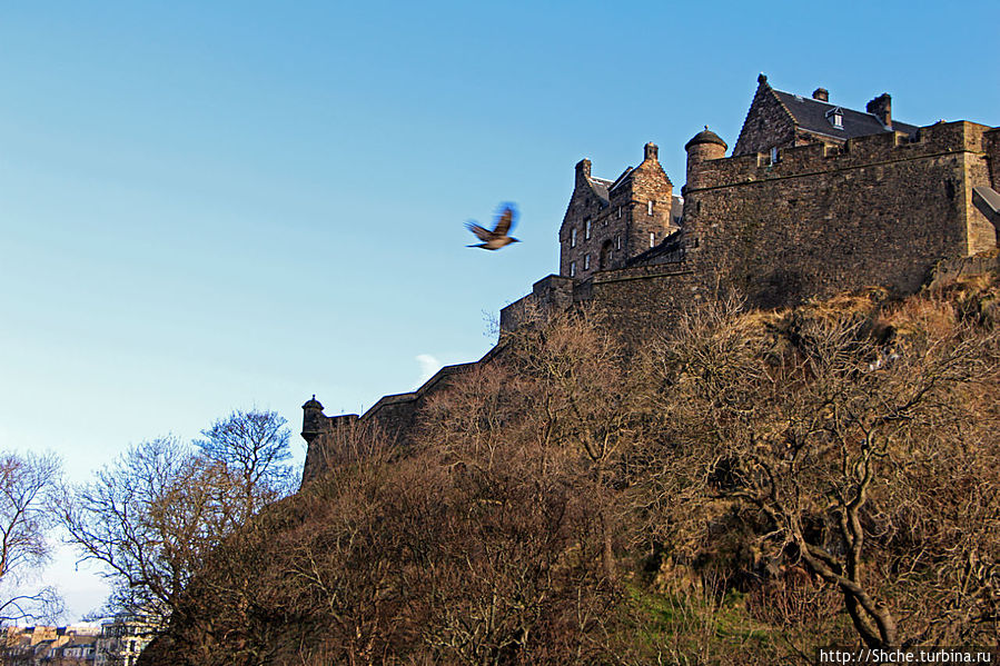 Эдинбургский замок и Замковая скала - 320 градусов обхода