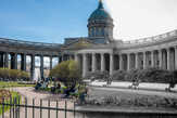 1968 год, Казанский собор.Территория садика не отделена от тротуара ужасной решеткой, еще нет пешеходных дорожек по центру