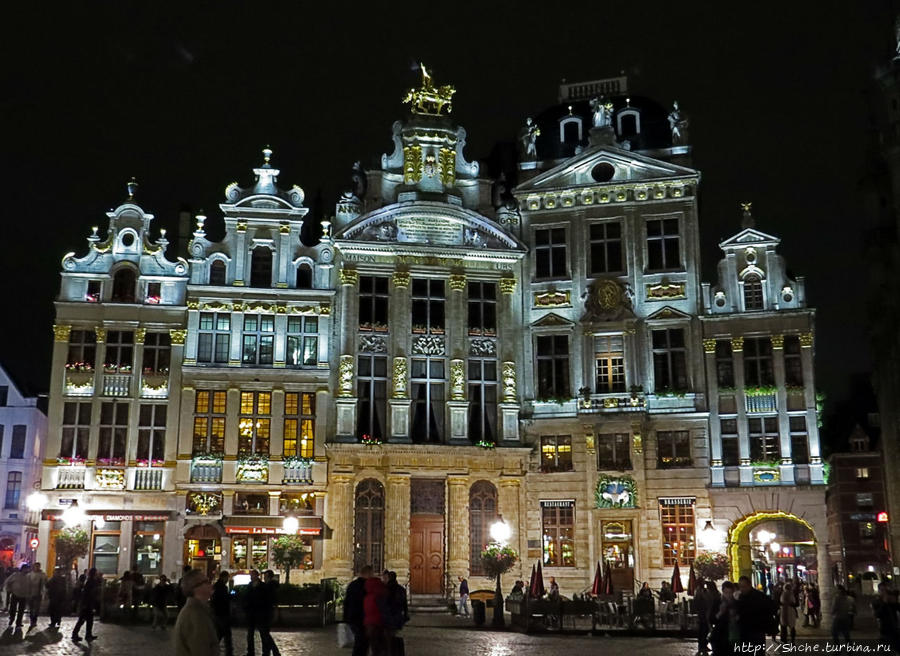 Ночные города... Центральная площадь Брюсселя + бонус Брюссель, Бельгия